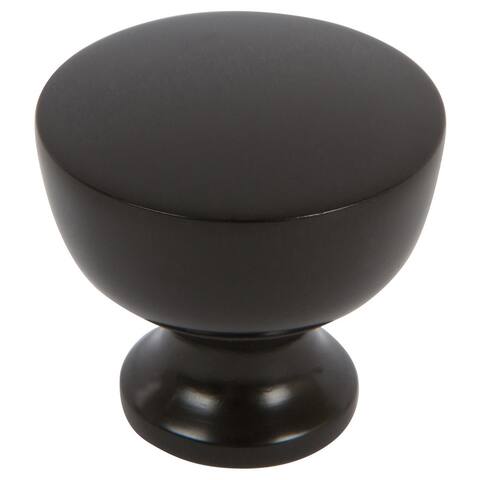 Southern Hills Round Satin Black Cabinet Knobs (Pack of 10)
