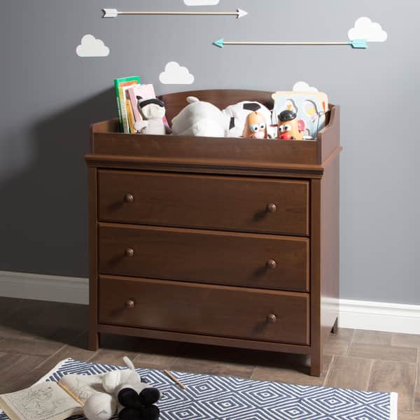 South Shore Cotton Candy Changing Table with Drawers - Pure White