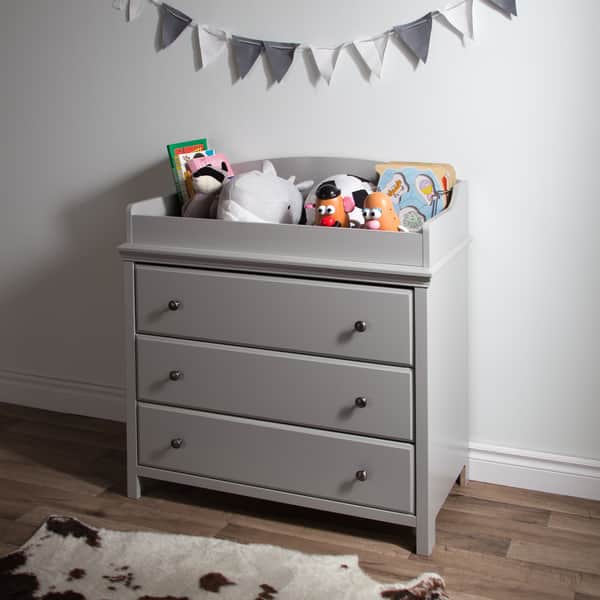 white christmas dresses Cotton Candy 3-drawer Dresser With Storage Baskets - Pure White