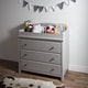 preview thumbnail 6 of 9, South Shore Cotton Candy Changing Table with Drawers