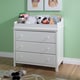 preview thumbnail 2 of 9, South Shore Cotton Candy Changing Table with Drawers