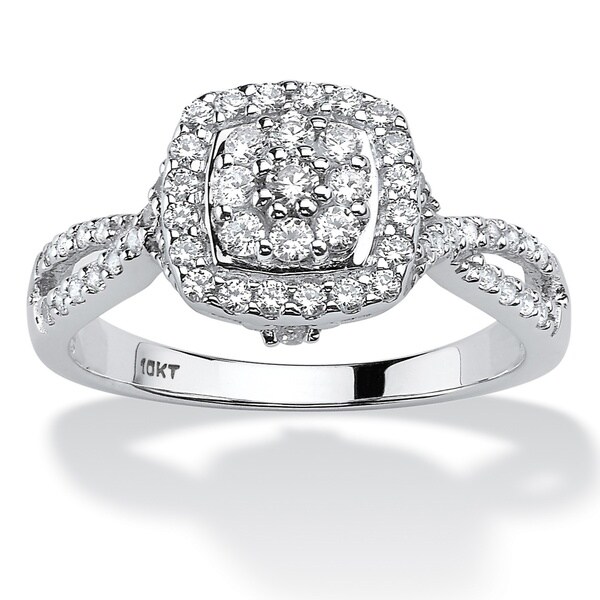 Shop 10k Gold 1/2ct TDW Diamond Ring - Free Shipping Today - Overstock ...