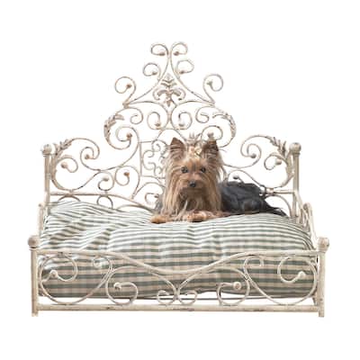 Scroll Design Old World Antique Iron Pet Bed