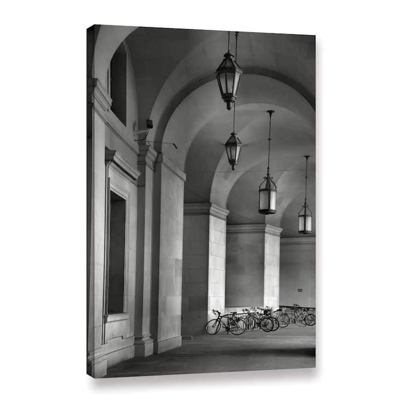 ArtWall Steve Ainsworth 'Colonnade And Bicycles' Gallery-wrapped Canvas