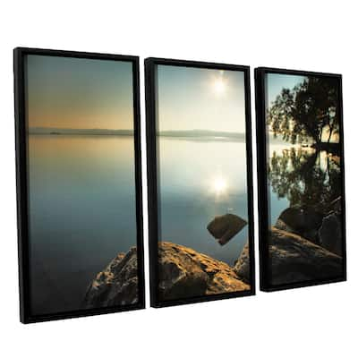 ArtWall Steve Ainsworth 'Starting Over' 3 Piece Floater Framed Canvas Set - Multi