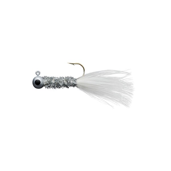 Eagle Claw Crappie Jig 0.332 oz Silver-White