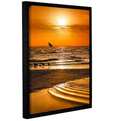 ArtWall Steve Ainsworth 'Sanibel Sunrise Iii' Gallery-wrapped Floater-framed Canvas - Multi