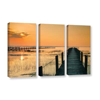 ArtWall Steve Ainsworth 'Quiet Time' 3 Piece Gallery-wrapped Canvas Set - Multi