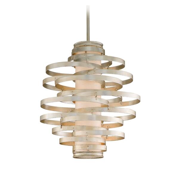 Corbett Lighting Vertigo 3 Light Silver Pendant Corbett Lighting Vertigo 3 Light