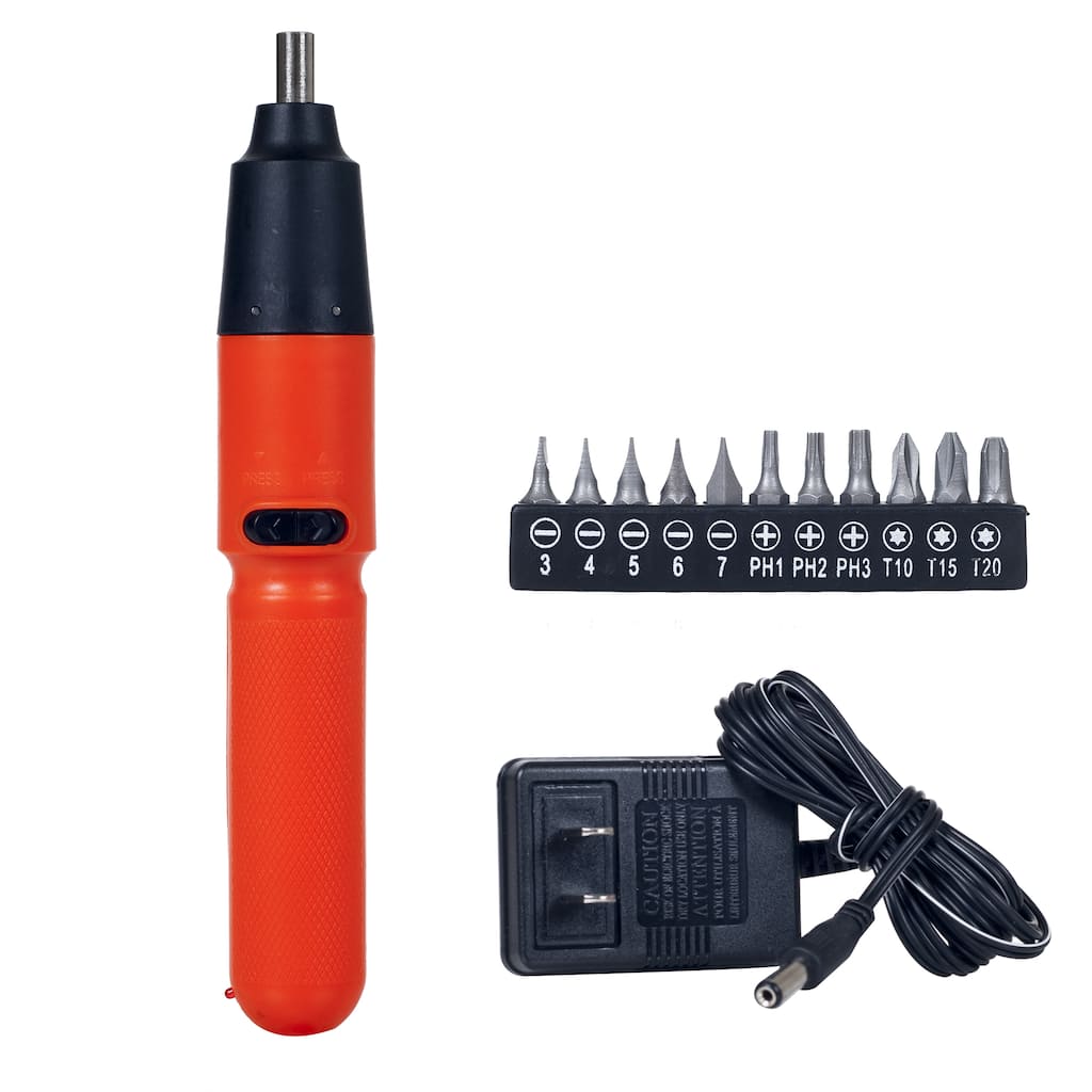 Stalwart 3.6V Cordless Screwdriver with 11 bits