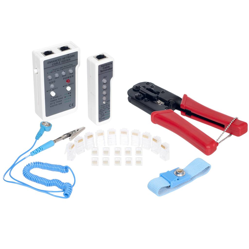 Stalwart Network Connecting and Testing Kit - 24 pc.