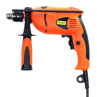 2-in-1 Impact Driver and Power Drill - 5.0 Amp 120 Volt Hammer Drill with Chuck Wrench, Depth Rod by Stalwart