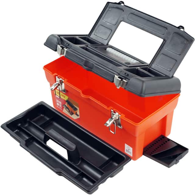 Stalwart Utility Tool Box - 7 Compartments & Tray