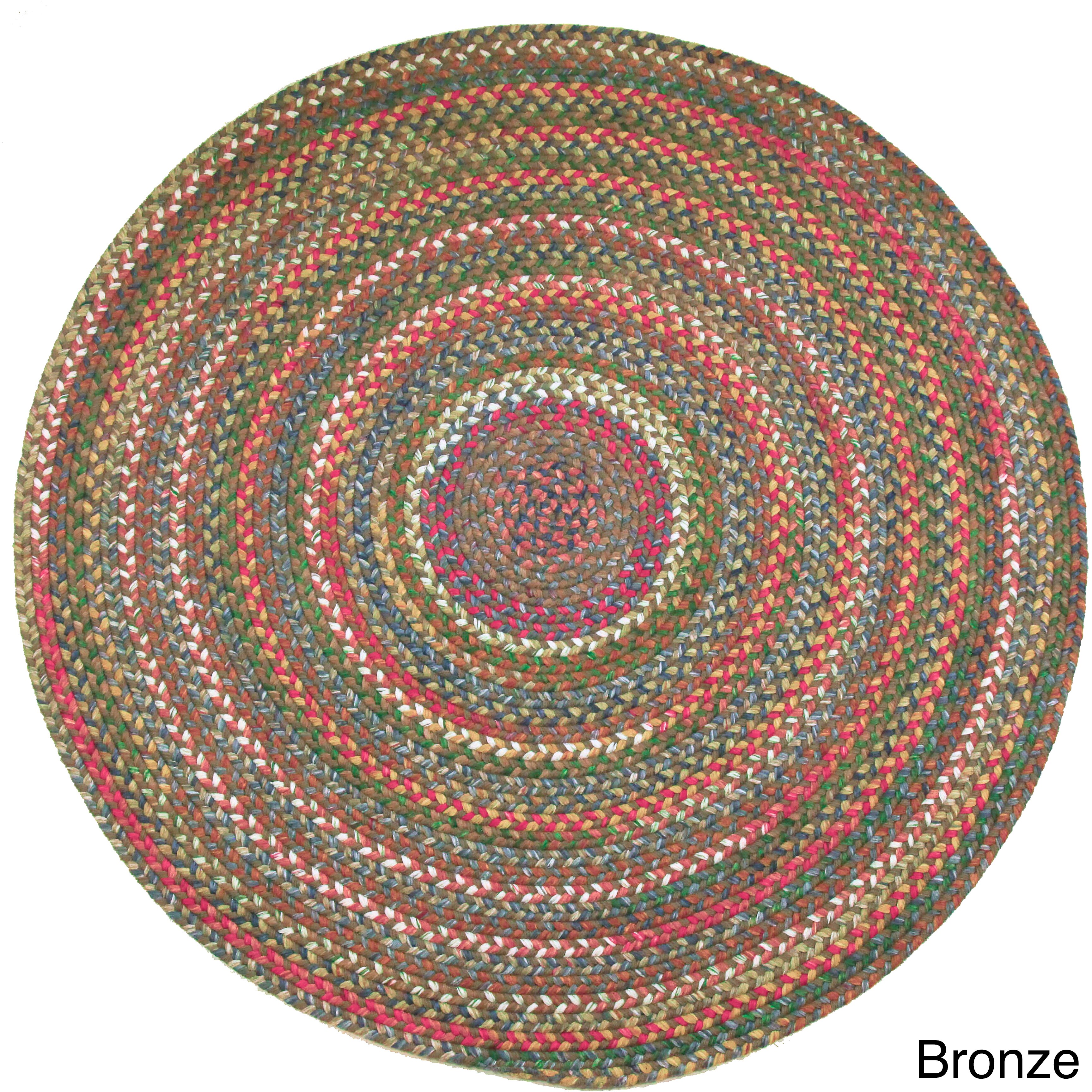 Charisma Indoor Outdoor 8 Foot Round Braided Rug By Rhody