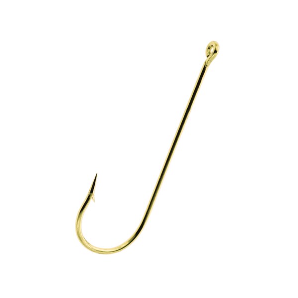 Eagle Claw Lake and Stream Aberdeen Hook Gold Size 2 (Per 12)
