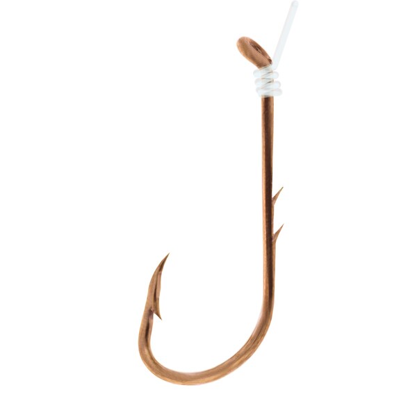 Eagle Claw Lake and Stream Baitholders Snell Hook Bronze Size 8 (Per 6)