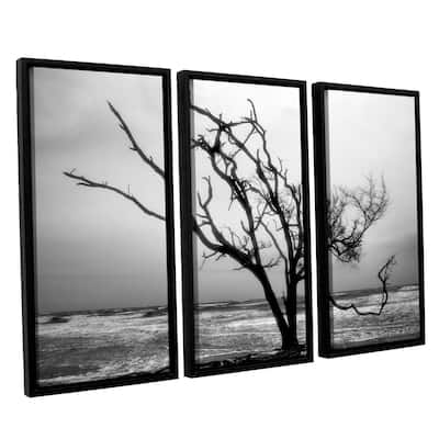 ArtWall Steve Ainsworth 'Hanging On' 3 Piece Floater Framed Canvas Set - Multi