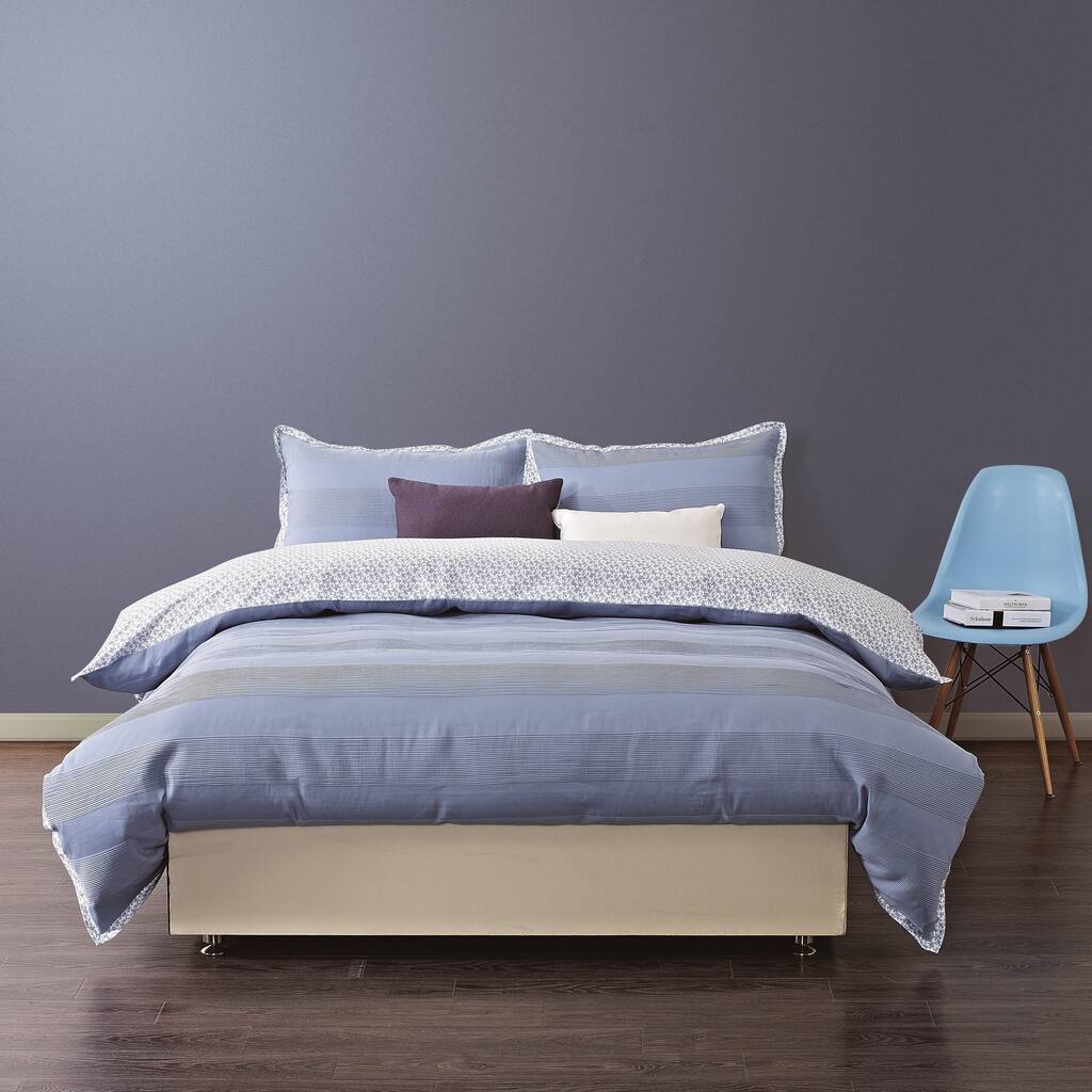 EverRouge Vasalis 300 Thread Count 3D Weaved Premium Cotton 3-piece Duvet Set