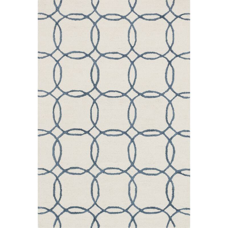 Alexander Home Carolyn Hand-hooked Geometric Wool Rug