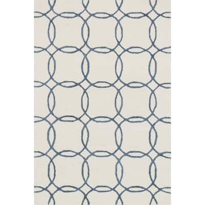 Alexander Home Carolyn Hand-hooked Geometric Wool Rug