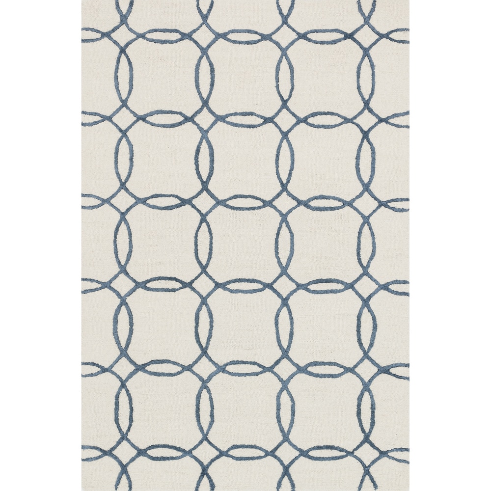 Alexander Home Carolyn Hand-hooked Geometric Wool Rug