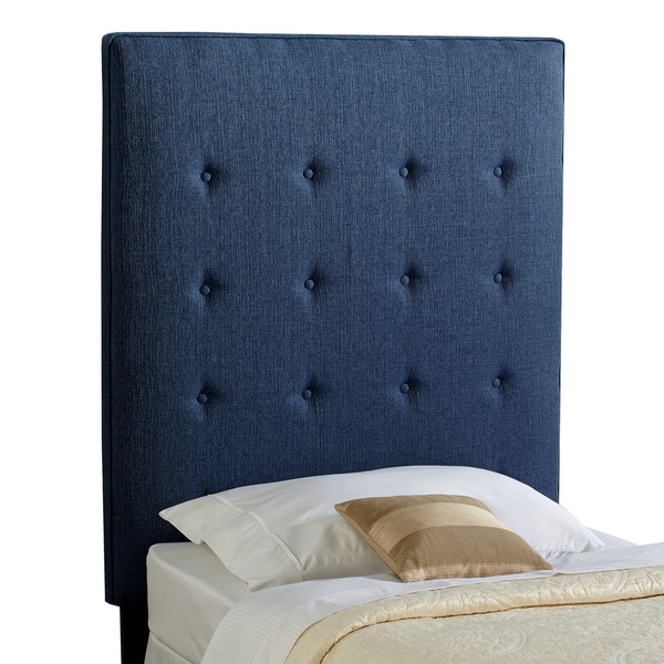 Humble Haute Brighton Navy Blue Twin Upholstered Tufted Headboard Humble Haute Brighton Navy Blue Twin Upholstered Tufted Headboard