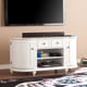 preview thumbnail 1 of 4, SEI Furniture Wells Modern Farmhouse White Media TV Stand for TV's up to 46"