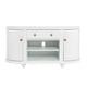 preview thumbnail 4 of 4, SEI Furniture Wells Modern Farmhouse White Media TV Stand for TV's up to 46"