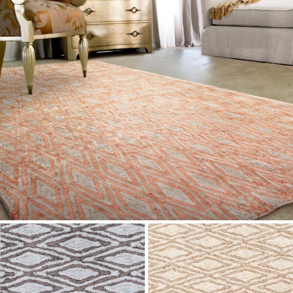Shop HandWoven Gosport Geometric Viscose Area Rug 12' x 15' On
