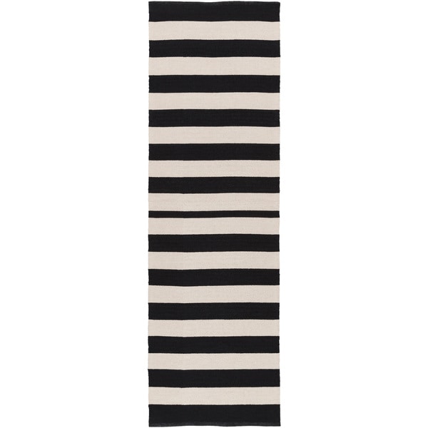 Hand-Woven Stacy Stripe Cotton Area Rug
