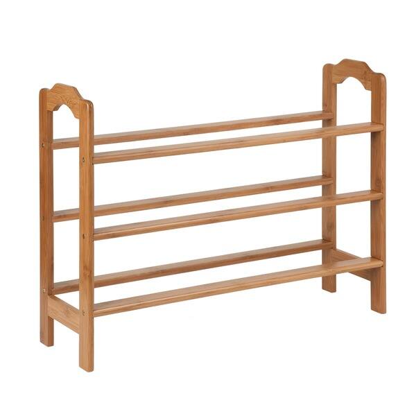 Shop Honey Can Do 3 Tier Bamboo Shoe Rack Free Shipping On Orders Over 45 Overstock 10434288