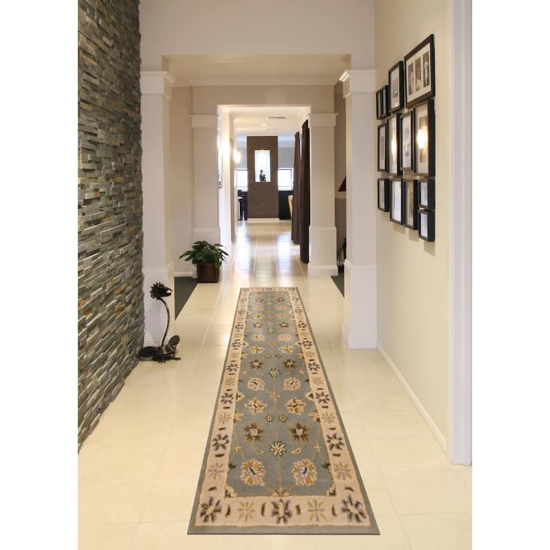 Handmade Mahal Wool Runner (India) - 2'4 x 8'1