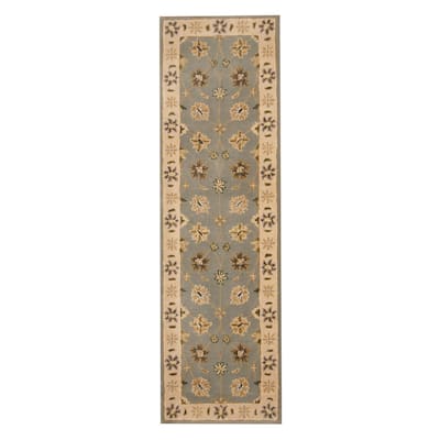 Handmade Mahal Wool Runner (India) - 2'4 x 8'1