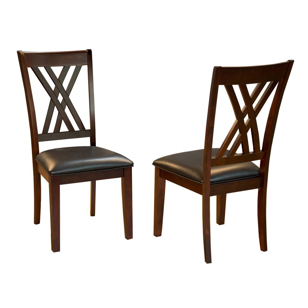 Asha Double X-Back Dining Chairs (Set of 2)