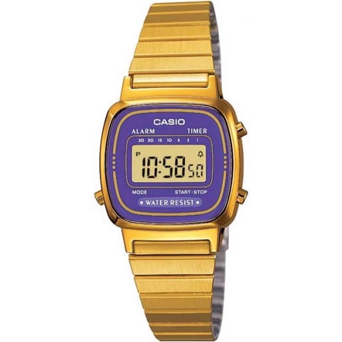 casio gold mesh watch