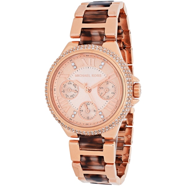 Michael Kors Womens MK4308 Rose Gold Stainless Steel Quartz Watch