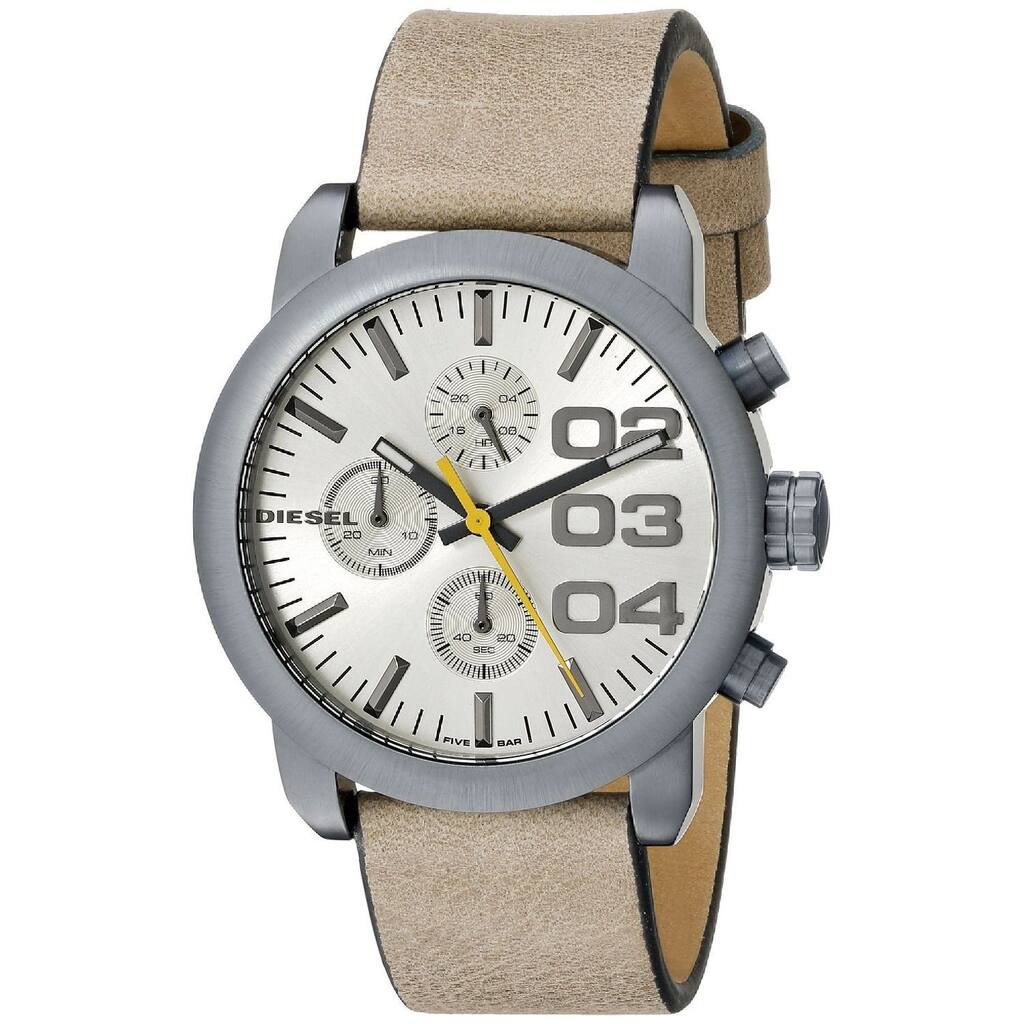 Diesel Women's DZ5462 Beige Leather Quartz Watch
