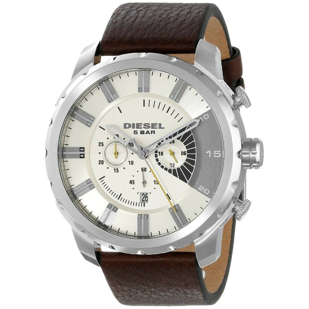 Diesel Men's DZ4346 Brown Leather Quartz Watch
