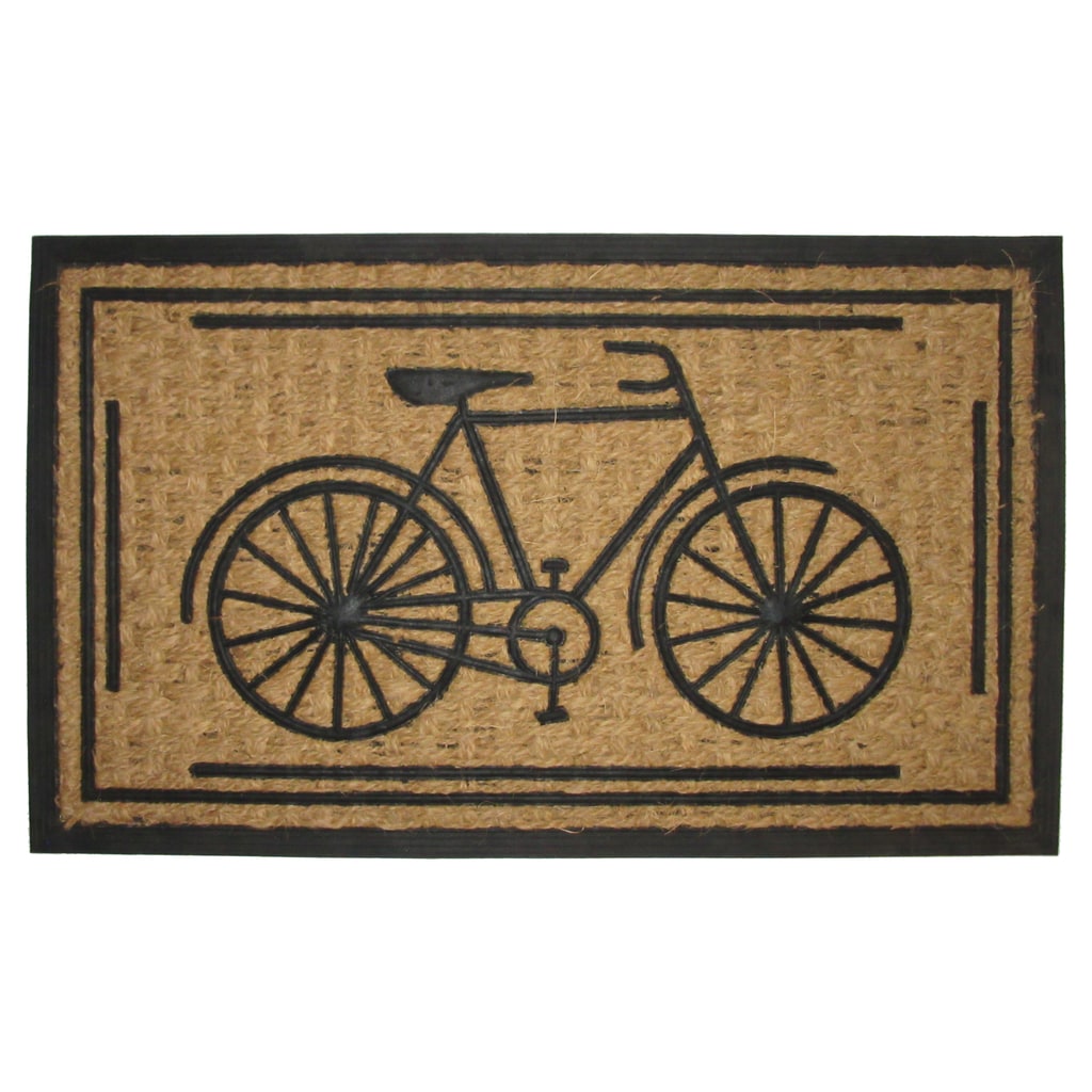 Garden Bicycle Coir Door Mat