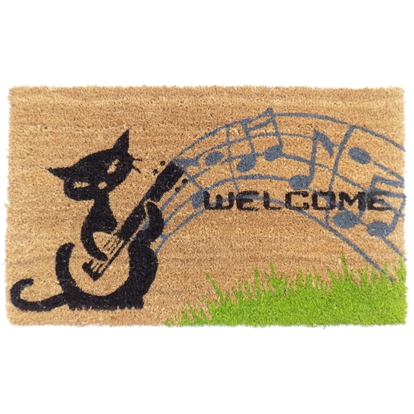 Coir Musical Cat Doormat