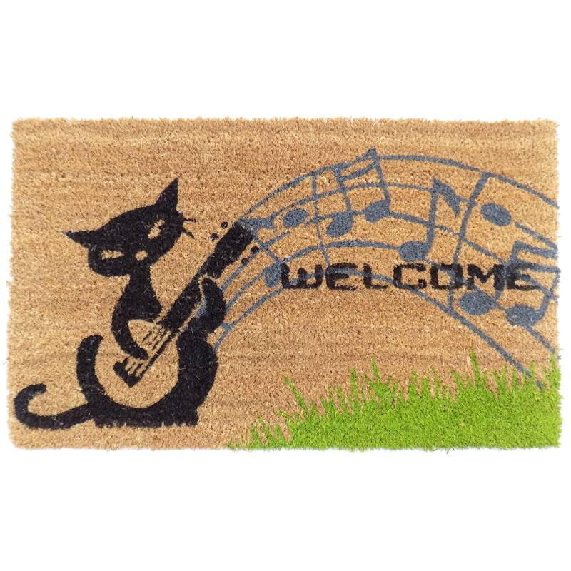 Coir Musical Cat Doormat