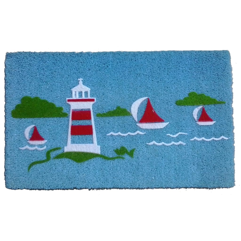Coir Yacht Light House Doormat