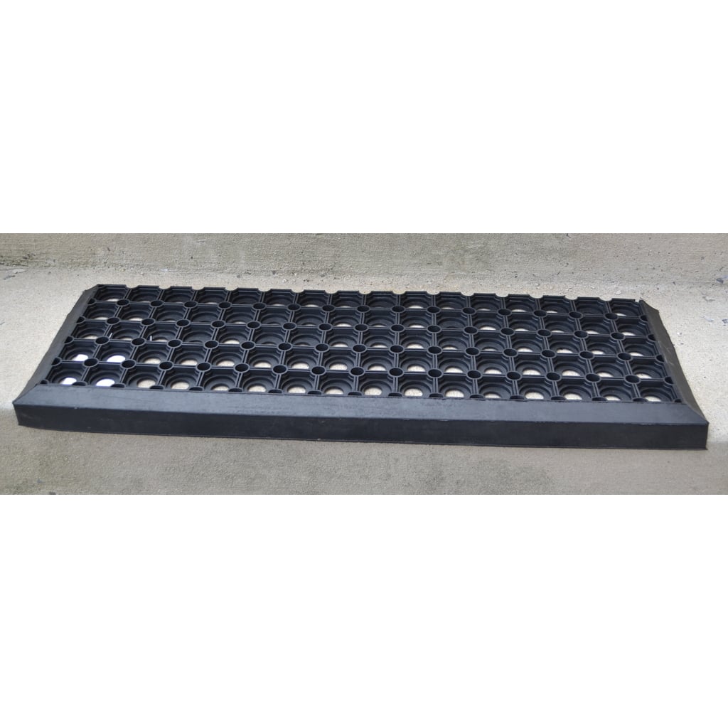 Wrought Iron Hollow Rubber Step Mat Doormat