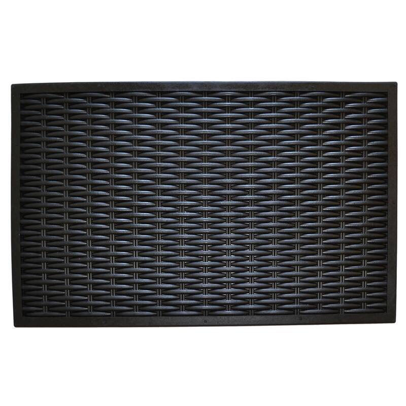 Wrought Iron Rubber Woven Doormat