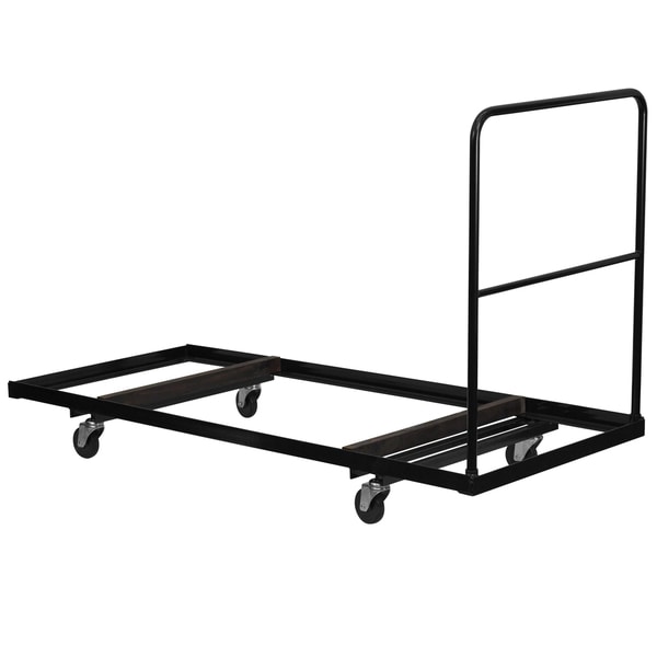 Black Steel Folding Table Dolly for Rectangular Folding Tables