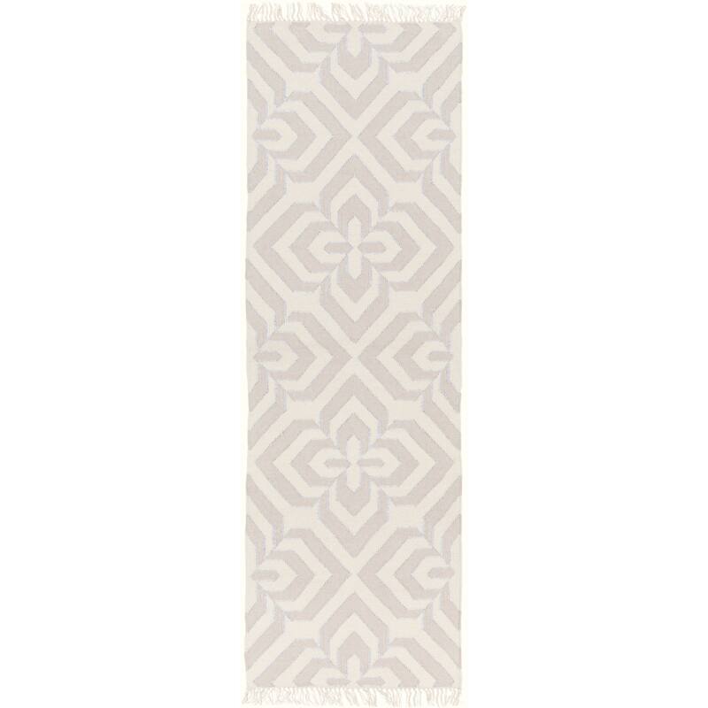Hand-Woven Madeley Geometric Reversible Wool Area Rug - 2'6" x 8' Runner - 2'6" x 8' Runner - 2'6" x 8' Runner - Grey