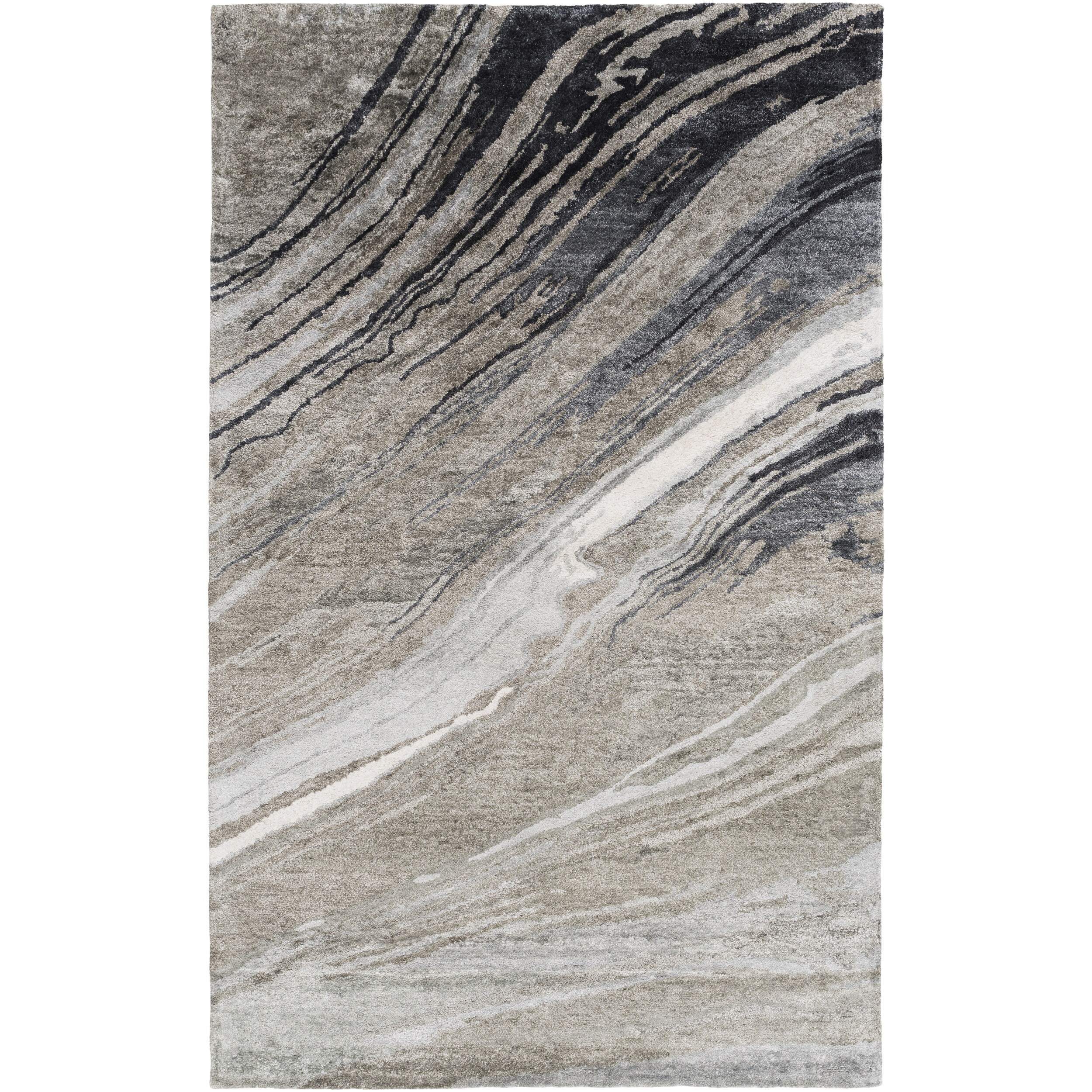 Shop HandTufted Henley Abstract Banana Silk Area Rug (3'3 x 5'3