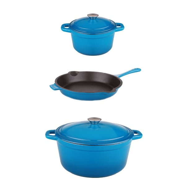 Berghoff Neo Cast 5 piece Blue Pan Set   17533850  