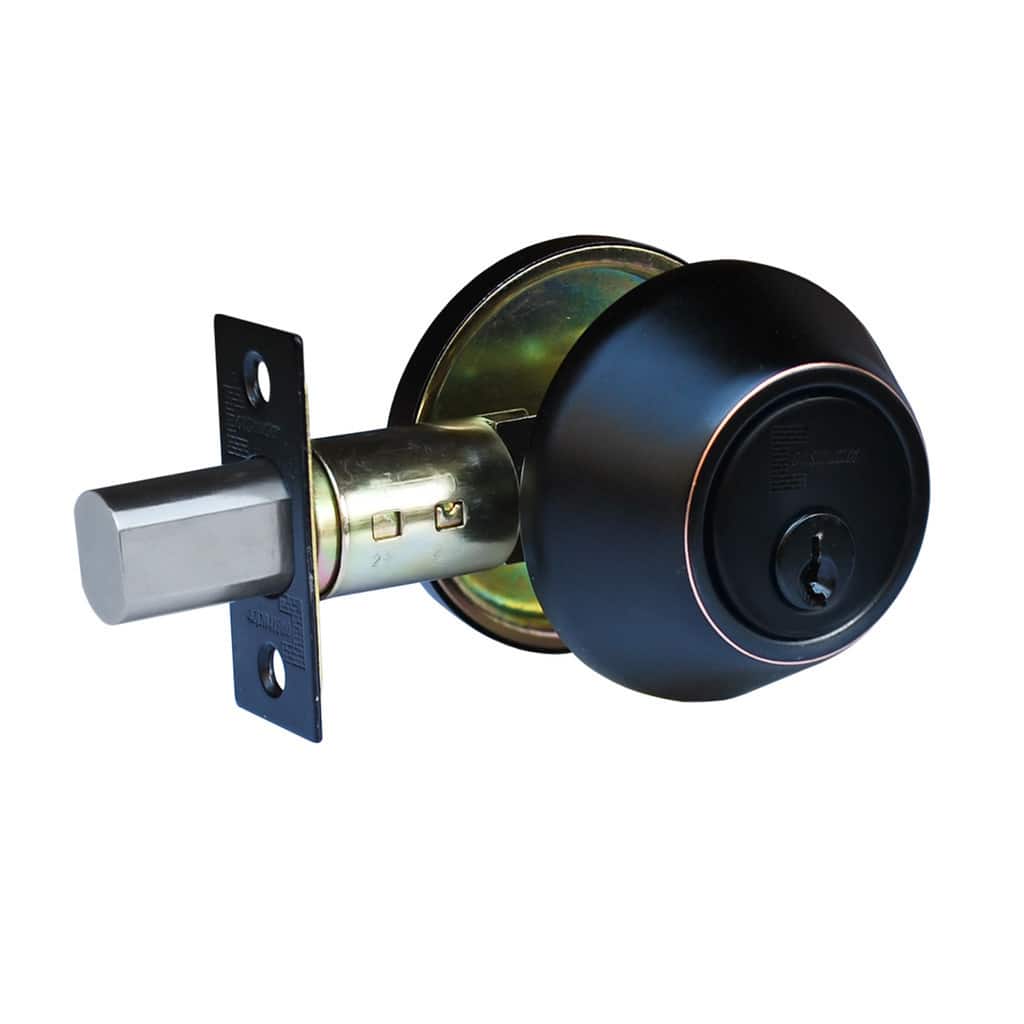 Deadbolt' Oil Rubbed Bronze Deadbolt Door Lock Set with Double Cylinder