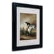 preview thumbnail 1 of 2, John Faed 'Portrait of George Washington' White Matte, Black Wood Framed Wall Art